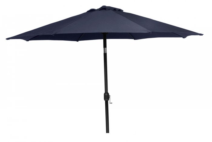 Parasoll Aluminium 300 cm Rund Navy