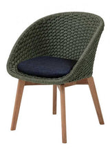 Peacock Stol Dark Green/Teak