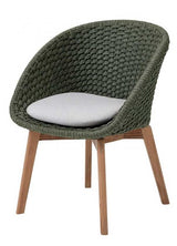 Peacock Stol Dark Green/Teak