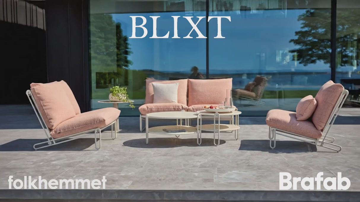 Blixt Soffbord ⌀85 cm Pearl White