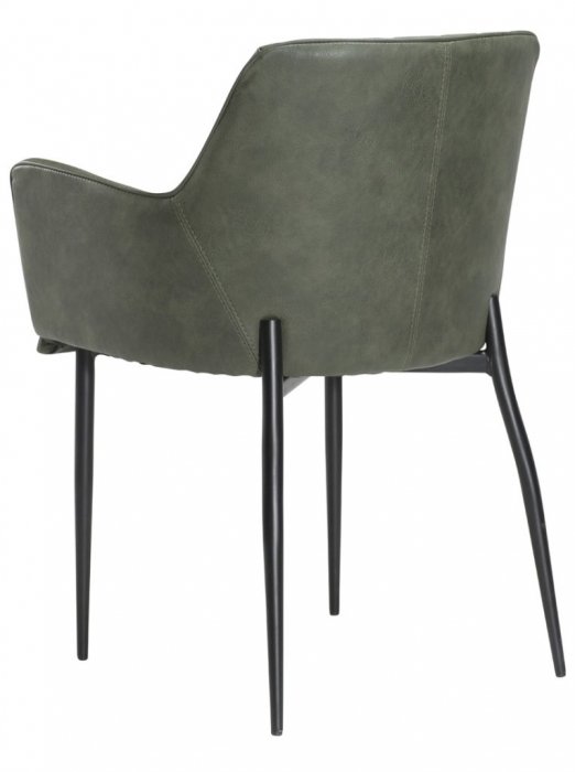 Rombo Karmstol Grönt Vintagekonstläder