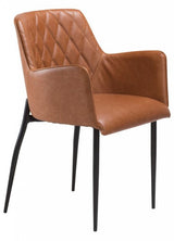 Rombo Karmstol Ljusbrunt Vintagekonstläder