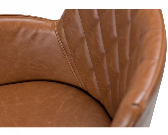 Rombo Karmstol Ljusbrunt Vintagekonstläder