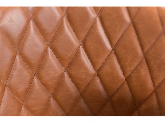 Rombo Karmstol Ljusbrunt Vintagekonstläder