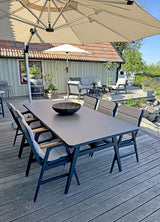 Salerno Karmstol Svart/Teak