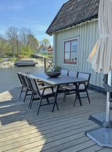 Salerno Karmstol Svart/Teak