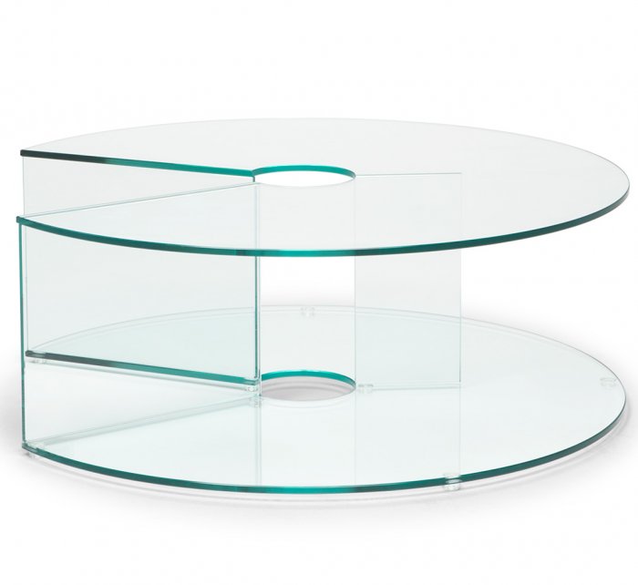 Pepe Soffbord Glas 90cm Transparent