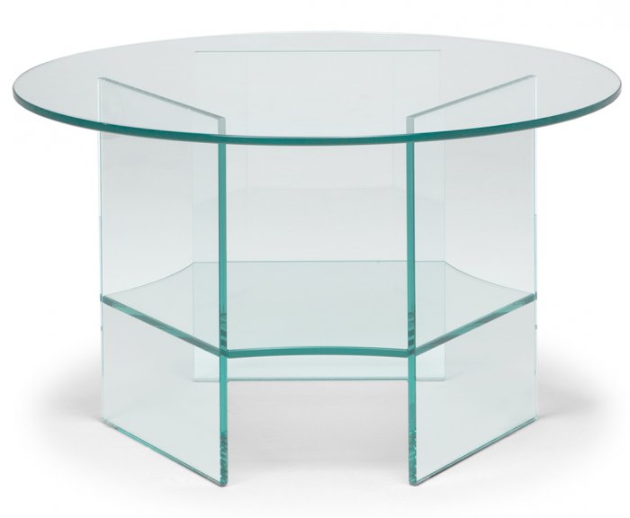 Pepe Soffbord Glas 70cm Transparent