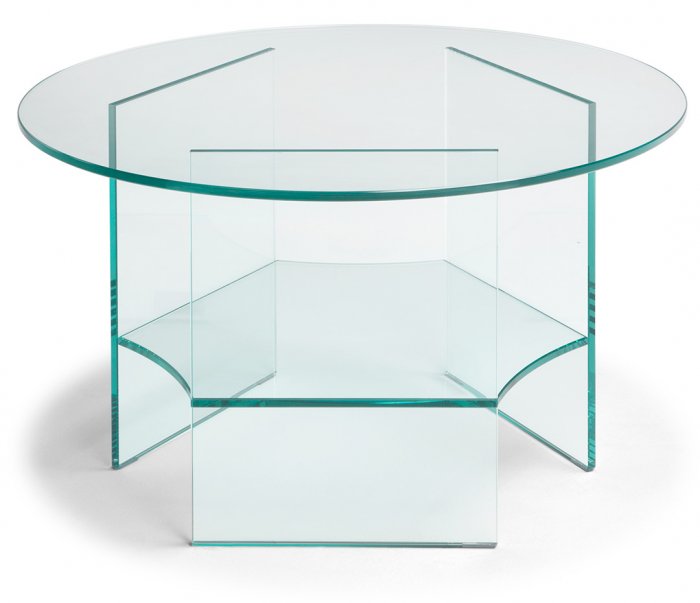 Pepe Soffbord Glas 70cm Transparent