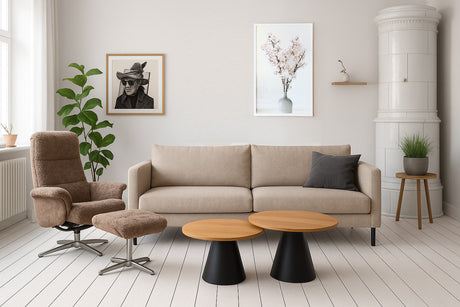 Vernon Soffbord Rund 65 cm Svart