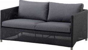 Diamond lounge soffa Grafit Cane-Line fiber