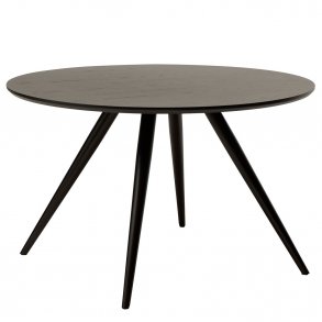 Eclipse Matbord Rund Black stained ash table top, round