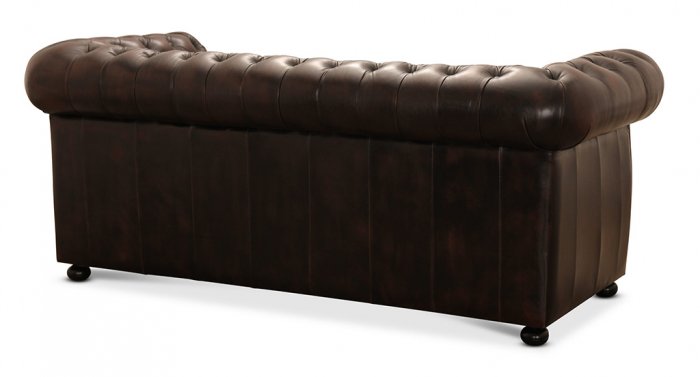 Liverpool Chesterfield soffa 3-sits Brun