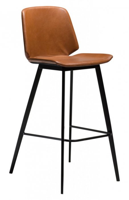 Swing barstol konstläder vintage ljusbrun