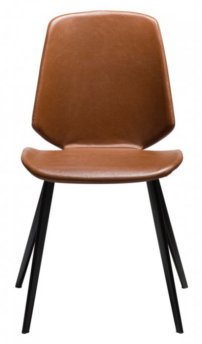 Swing stol konstläder vintage ljusbrun