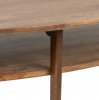 Egil Soffbord Oval 135x70 cm med hylla Dark Oak