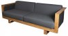 Angle Lounge soffa 3-sits Teak/Grå