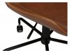 Hype kontorsstol ljusbrunt vintage konstläder svarta ben