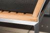 Kaxheden 3-sits soffa teak aluminium